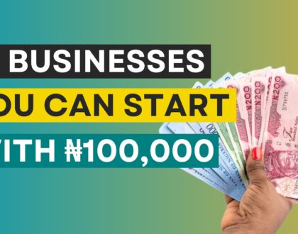 10 Businesses You Can Start With ₦100,000 