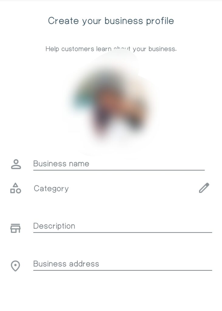 Business profile setup on  Business WhatsApp